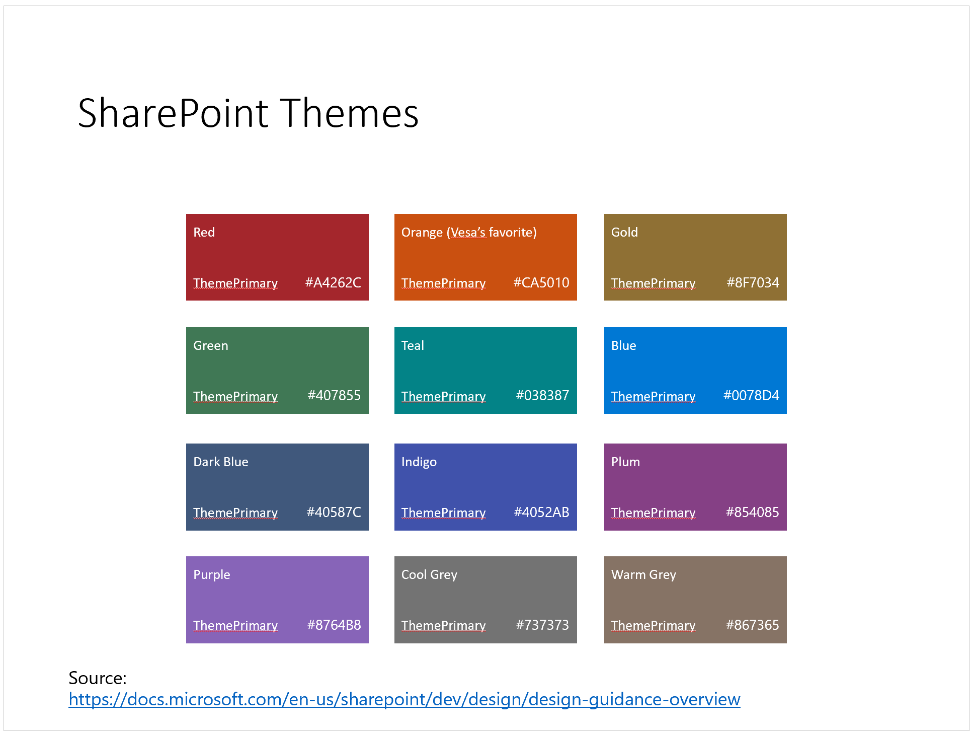 SharePoint Colors Slide