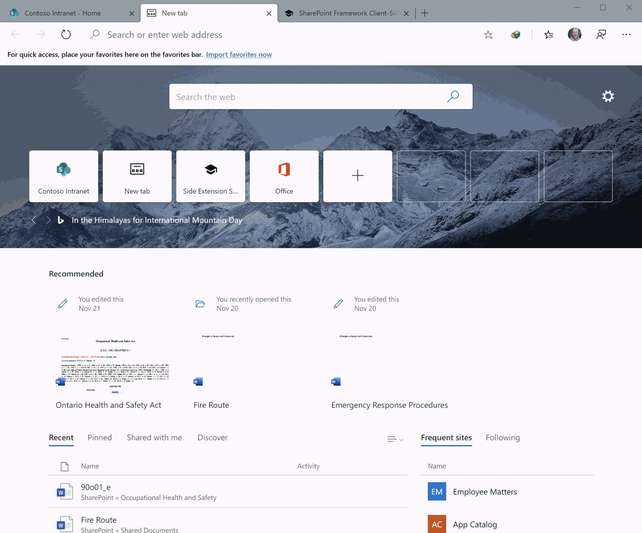 microsoft edge for mac when using office 365