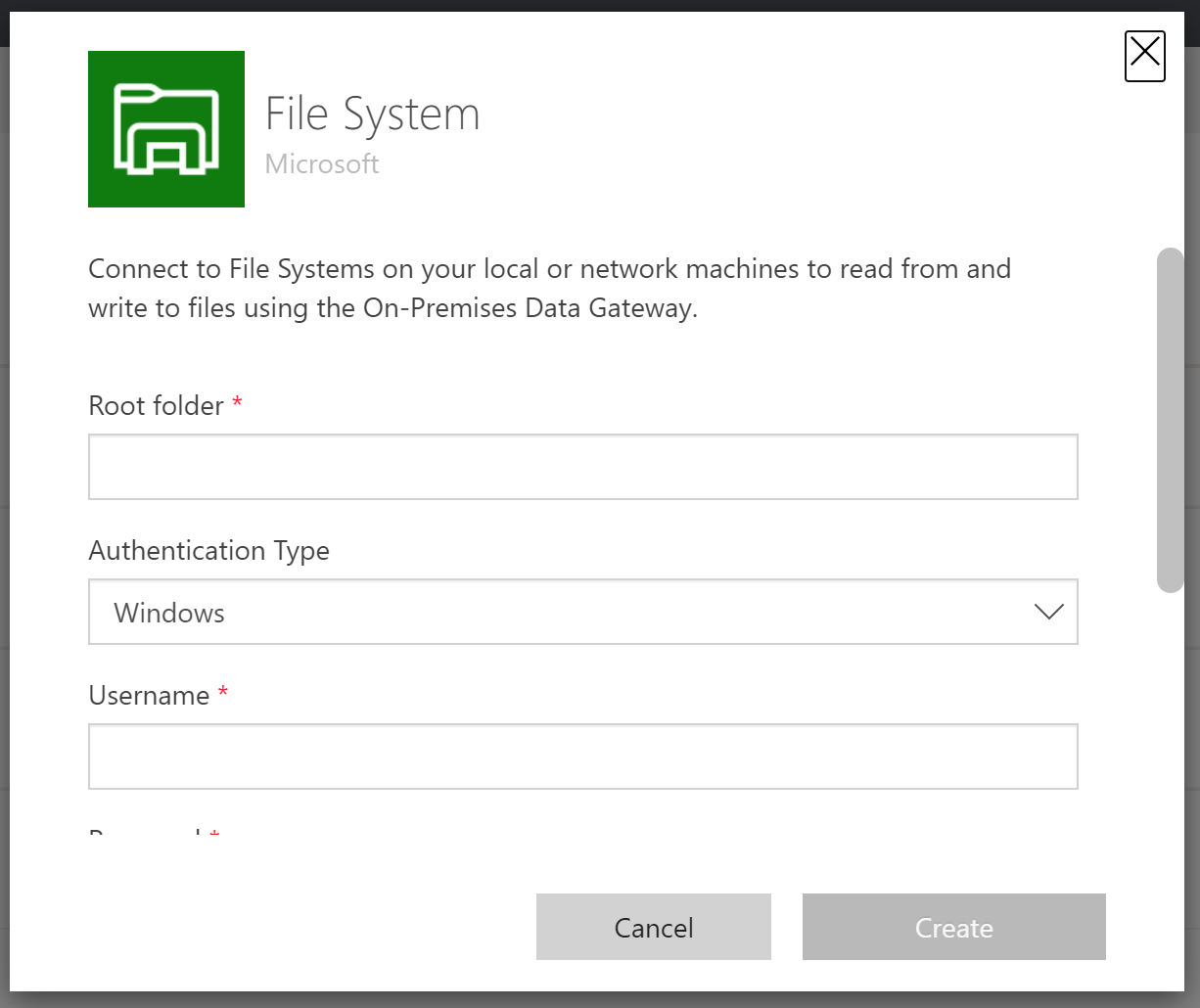 Connect to File System